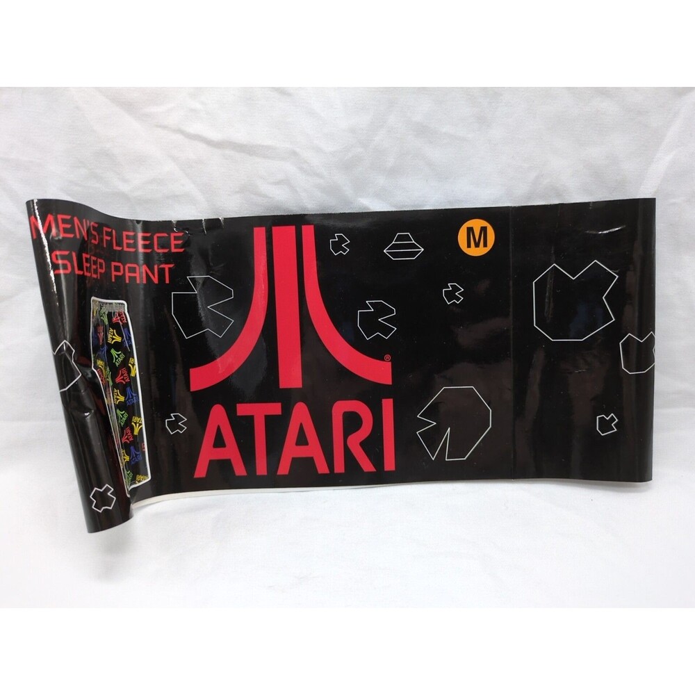 *Tag Only* Atari Mens Fleece Sleep Pant M Black Tag Only